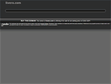 Tablet Screenshot of livero.com